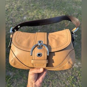 Coach British Tan SoHo Leather Shoulder Bag